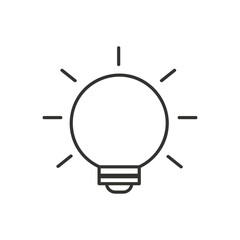 The light bulb is full of ideas And creative thinking, analytical thinking for processing. Light bulb icon vector. ideas symbol illustration.
