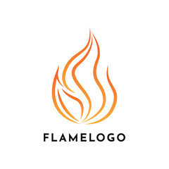 Flame logo design creative idea