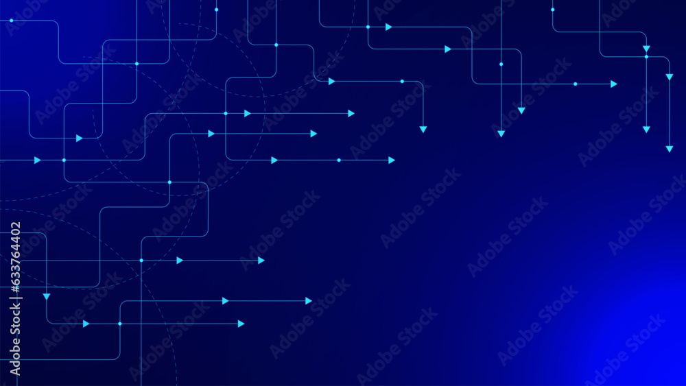 Poster abstract geometric background with connected dots and lines. big data visualization. global business