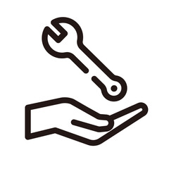 工具　レンチ　アイコン