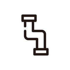 排水管　排水溝　水道　水回り　アイコン