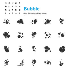 Fototapeta premium set of bubble icons, water, element,