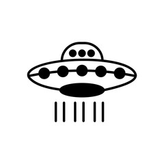 Alien ship vector icon which can easily modify or edit

