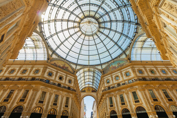 Obraz premium Galleria Vittorio Emanuele II in Milan, Italy