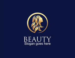 \nVector image. Logo for business in the industry of beauty, health, personal hygiene. Beautiful image of a female face. Linear stylized image. Logo of a beauty salon, health industry, makeup artist.