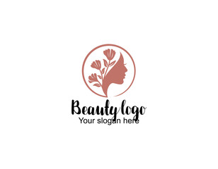 Luxury gradient beauty woman logo and business card design vector template. Logo can be used for icon, brand, identity, spa, feminine, and business company