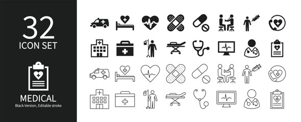 Icon set related to medical care © SUE