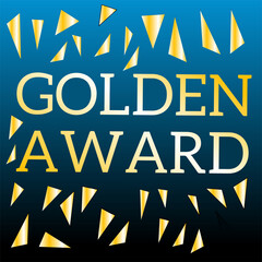 golden font letter a