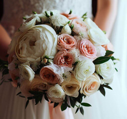 wedding bouquet of roses