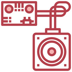SPEAKER line icon,linear,outline,graphic,illustration