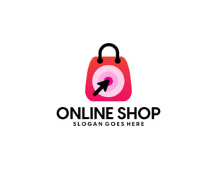 Online Shop Logo designs Template, Vector illustration