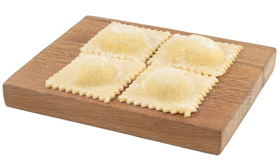 handmade Ravioli with vegetables