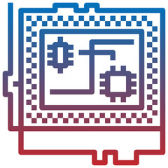 IC VOLTAGE SOCKET line icon,linear,outline,graphic,illustration
