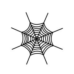 Outline illustration webspider, cobweb vector 