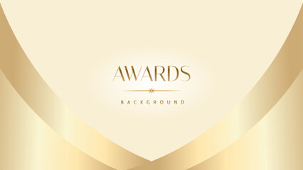 Obraz premium Pastel cream gold award graphic background. Modern glitter template sparkling elegant luxury premium corporate abstract design.