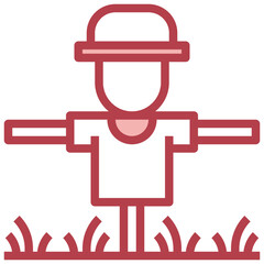 SCARECROW line icon,linear,outline,graphic,illustration