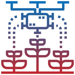 Obraz premium SMART FARMING line icon,linear,outline,graphic,illustration