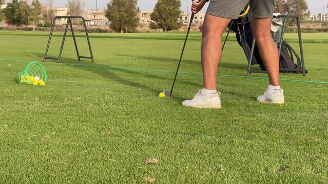 Man playing golf in Marrakesh