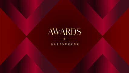 Red maroon golden royal awards background graphics lines stripes breaking news elegant shine modern blended template luxury premium corporate abstract design template banner certificate dynamic shape.