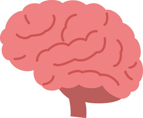 シンプルな脳みそのイラスト（brain）