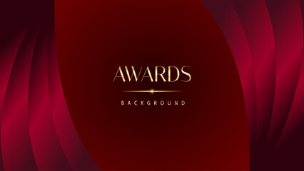 Red maroon golden royal awards background graphics lines stripes breaking news elegant shine modern blended template luxury premium corporate abstract design template banner certificate dynamic shape.