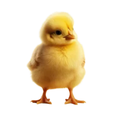 Zelfklevend Fotobehang tiny yellow baby bird © AkuAku
