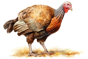 A hand-drawn turkey on a plain white background