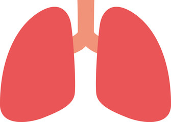 シンプルな肺のイラスト（lung）