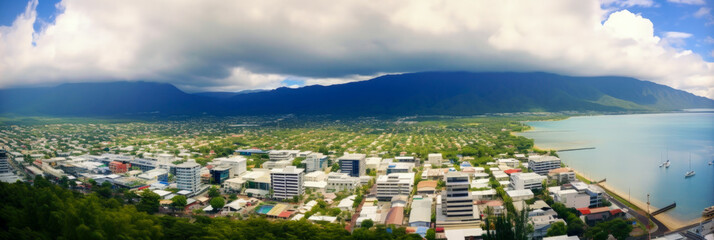 Cairns panoramic view Australia - Generative AI