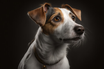 Beautiful Jack Russell Terrier dog,  Created using generative AI tools.