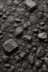 Black or dark gray rough grainy stone texture background, copy space