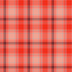 Seamless checkered pattern in red, beige and blue colors, print for plaid, fabric, textiles, clothing, tablecloth, wallpaper