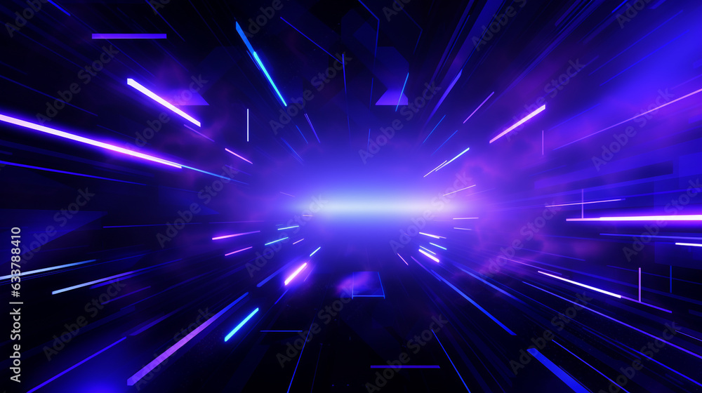 Poster abstract background with speed motion blur in the tunnel. abstract futuristic background with glowin