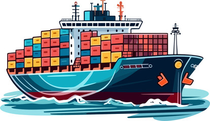 Container Ship illustration
