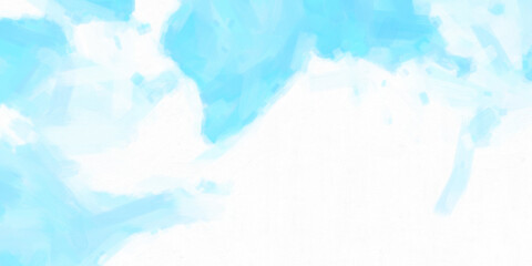 Light Blue and white abstract oil painted background, brush texture with copy space for design