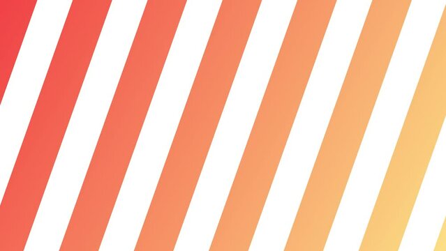 Orange and yellow slanted lines in motion. Animated background for screens and presentations. Background for performances.
