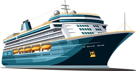 Naklejka premium Luxury Liner illustration