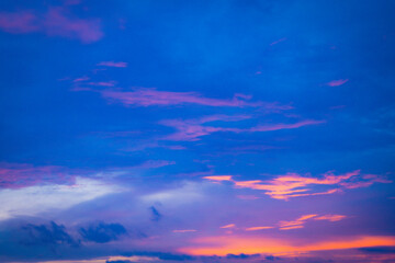 dark evening sky after sunset