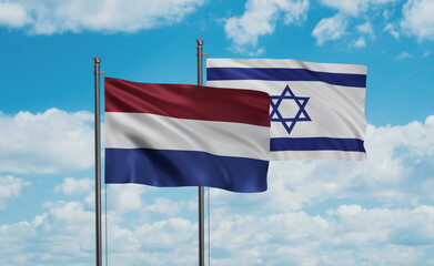 Israel and Netherlands flag