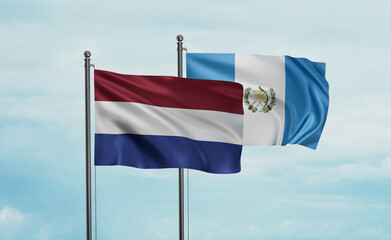 Guatemala and Netherlands flag