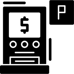 Pay and display parking Icon