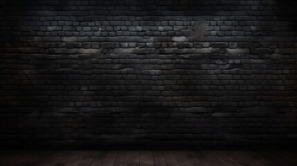 Black brick wall texture pattern background image