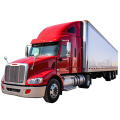 truck isolated on white