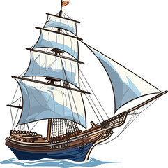 Tall Ship illustration