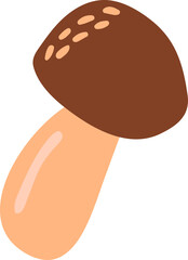 Cute hand drawn mushroom.