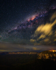 Milky Way over the Blue Mountains, Katoomba, Australia.