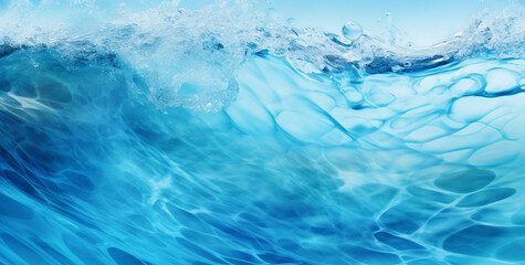 Fototapeta na wymiar abstract blue water texture. Generative Ai. 