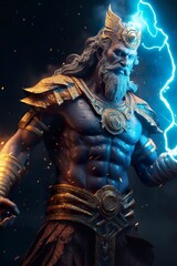 Zeus, the king of the Greek gods - obrazy, fototapety, plakaty