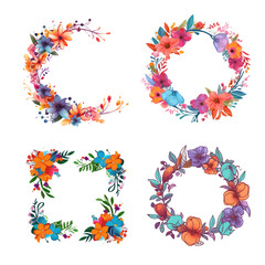 FLOWER BUCKET FRAME BOTANICAL SUMMER