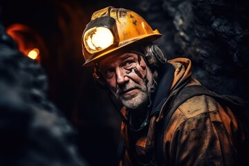 Photograph captures the essence of the profession of Miner